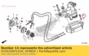 Honda 93301060120A ?ruba z ?bem sze?ciok?tnym 6x12 - Dół