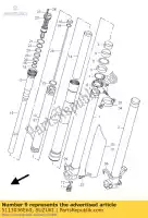 5113036E60, Suzuki, tubo exterior r + l suzuki rm  rmx rm125 rm250 250 125 , Nuevo