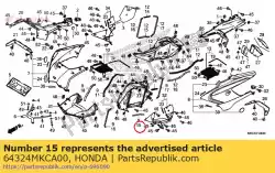Aqui você pode pedir o selo d guia de ar em Honda , com o número da peça 64324MKCA00: