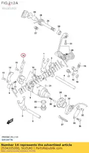 suzuki 2534105200 przewodnik, zmiana biegów - Dół