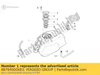 88794000XB3, Piaggio Group, serbatoio di carburante. bianca moto-guzzi v 750 2012, Nuovo