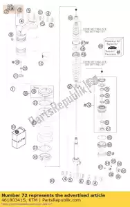 ktm 46180341S adaptateur cpl. d = 46 h = 28 d = 38 - La partie au fond