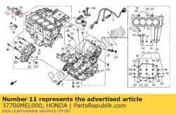 Aqui você pode pedir o montagem do sensor, velocidade em Honda , com o número da peça 37700MEL000: