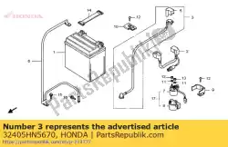 Here you can order the no description available at the moment from Honda, with part number 32405HN5670: