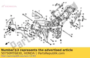 Honda 50750MT6830 comp. titular, r.pi - Lado inferior