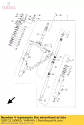 Aqui você pode pedir o tubo interno comp. 1 em Yamaha , com o número da peça 5SEF31100000: