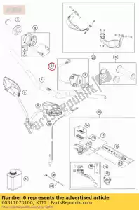 ktm 60311070100 prze??cznik na kierownicy - Dół