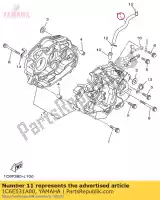 1C6E531A00, Yamaha, tuyau, reniflard 1 yamaha ttr230 230 , Nouveau