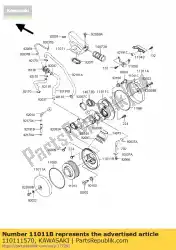 Qui puoi ordinare filtro aria-cassa, lh da Kawasaki , con numero parte 110111570: