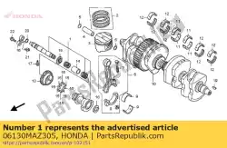 Here you can order the no description available at the moment from Honda, with part number 06130MAZ305: