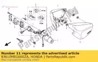 83610MEG000ZA, Honda, cover set, l. side (wl) * honda vt shadow c vt750c 750 , New