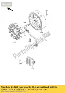 kawasaki 210661038 regulator-voltage zx750-a1 - Bottom side