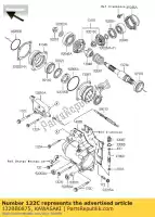 132BB0875, Kawasaki, bullone-flangiato-piccolo comune kawasaki klf vn zephyr 300 550 1600 1991 1992 1993 2000 2001 2002 2003 2004 2005 2006, Nuovo