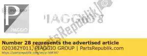 Piaggio Group 020382Y011 descrição não disponível - Lado inferior