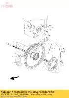 13DF581T1000, Yamaha, remschijf voor yamaha xt 125 2007 2008, Nieuw