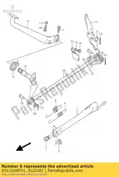 Aquí puede pedir pedal, freno de Suzuki , con el número de pieza 4311026F01: