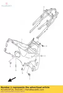 suzuki 4110035F20 frame comp - Onderkant