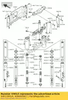 440130024, Kawasaki, tube-fourche intérieur kawasaki vn classic a d mean streak b tourer  vn1600 1600 , Nouveau