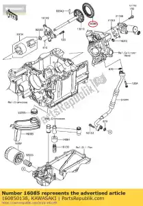 kawasaki 160850138 gear zg1400a9f - Bottom side