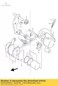 suzuki 5930020841 conjunto de almofada - Lado inferior