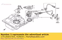 17510GEV305, Honda, ensemble de réservoir, carburant honda nps 50 2005 2006 2007 2008 2009 2010 2011 2012, Nouveau