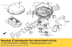 deksel, lucht / c van Honda, met onderdeel nummer 17231MAT000, bestel je hier online: