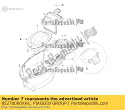 Tutaj możesz zamówić pokrywa rewizyjna. Szary od Piaggio Group , z numerem części 85270000XH1: