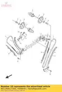 yamaha 901190617300 ?ruba z podk?adk? - Dół