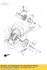 yamaha 944161600300 llanta (1.60-16) - Lado inferior