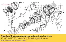 Aqui você pode pedir o placa, caixa do filtro de ar fr. Em Honda , com o número da peça 17217MEB770: