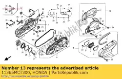 Aquí puede pedir emblema, l. Rr. Cubrir de Honda , con el número de pieza 11365MCT300: