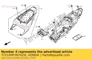 Honda 77210MFJN70ZA definir illust * type1 * - Lado inferior