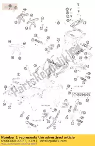 ktm 6900300100033 frame 'oa08 - Bottom side