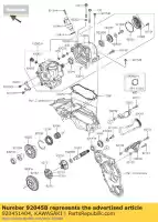 920451404, Kawasaki, Cuscinetti a sfera kawasaki ninja h2r  p h2 n 1000 , Nuovo