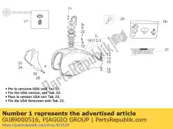 Tutaj możesz zamówić zbiornik paliwa. Czarny od Piaggio Group , z numerem części GU89000516: