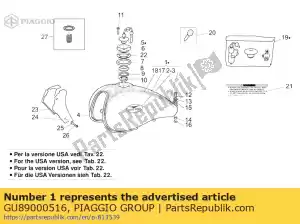 Piaggio Group GU89000516 zbiornik paliwa. czarny - Dół