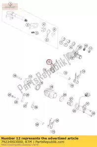 ktm 79234003000 shifting fork 1st/3rd gear - Bottom side