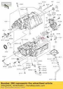 kawasaki 290Q0606 vite, 6x6 - Il fondo