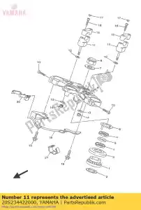 yamaha 20S234422000 uchwyt, uchwyt dolny - Dół