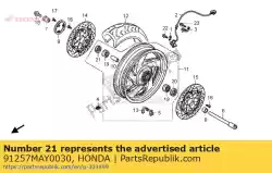 Here you can order the dust seal 28x42x8 from Honda, with part number 91257MAY0030: