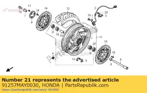 Honda 91257MAY0030 dust seal 28x42x8 - Bottom side