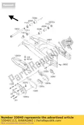 Qui puoi ordinare catena di regolazione kdx125-a2 da Kawasaki , con numero parte 330401113: