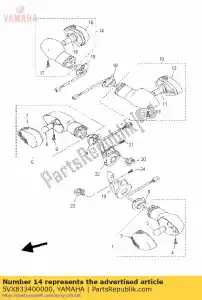 yamaha 5VX833400000 lampa b?yskowa zespó? 2 - Dół