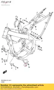 Suzuki 4253049H10 protector,front - Bottom side