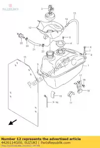 Suzuki 4426114G00 taca, zbiornik paliwa - Dół