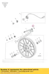 Tutaj możesz zamówić otwór na korek ? R 9 czarny od Triumph , z numerem części T3450499: