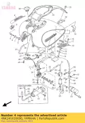 Ici, vous pouvez commander le emblème 2 auprès de Yamaha , avec le numéro de pièce 4NK241620000: