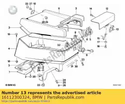 Ici, vous pouvez commander le arc auprès de BMW , avec le numéro de pièce 16112300324: