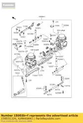 Qui puoi ordinare carburatore-assy da Kawasaki , con numero parte 150031326: