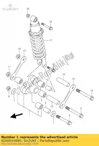 Suzuki 6260019880 conjunto de alavancas traseiro - Lado inferior